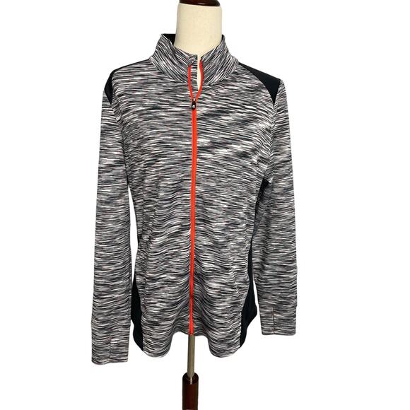 FootJoy full zip athletic stretch jacket zipper pockets women's size large - Picture 1 of 10